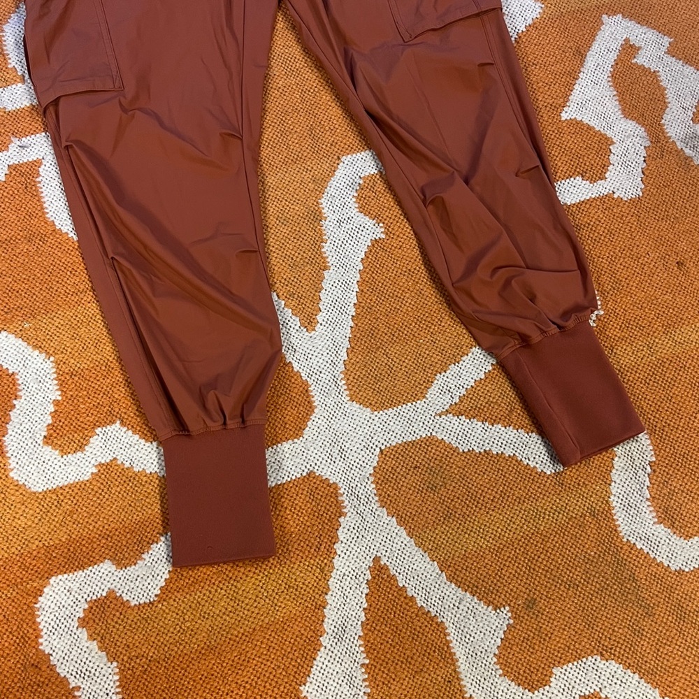 Size L Large ASRV DSG-0825 Men Tetra-Lite Cargo high rib jogger Rust color pants - Picture 3 of 7